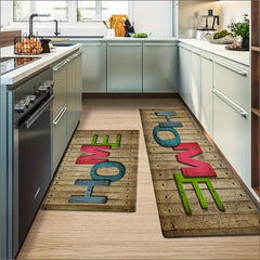 Anti Fatigue Kitchen Mat Wood Print