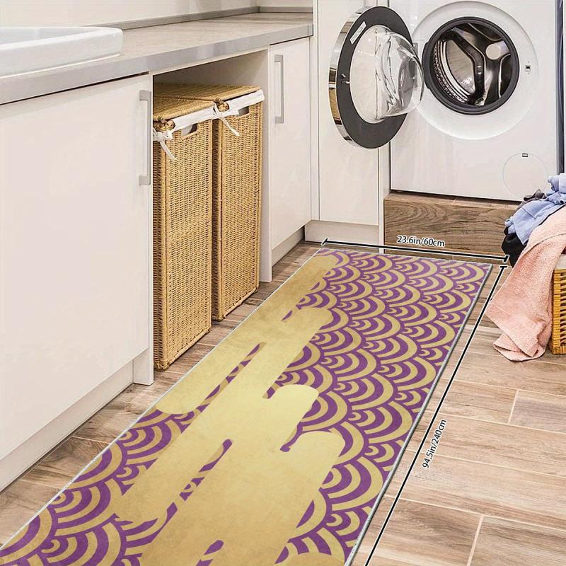 Soft Non Slip Laundry Room Rug Long Oriental Hallway Rug Runner Kitchen Mat Wash