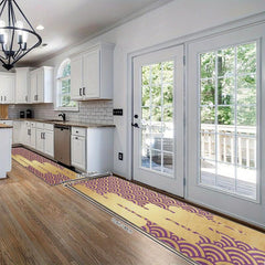 Soft Non Slip Laundry Room Rug Long Oriental Hallway Rug Runner Kitchen Mat Wash