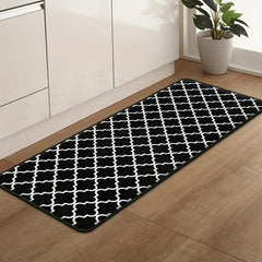 Anti Fatigue Kitchen Rug Set with Non Slip Geometric Design