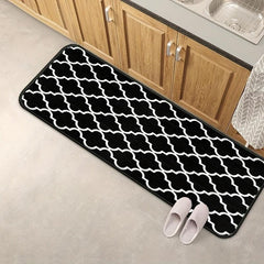 Anti Fatigue Kitchen Rug Set with Non Slip Geometric Design