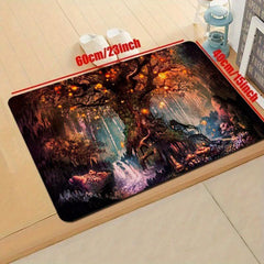 Soft Flannel Floor Mat Non slip Waterproof Doormat