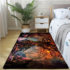 Soft Flannel Floor Mat Non slip Waterproof Doormat