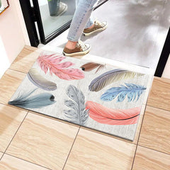 3D Light Feather Carpet Thickened Floor Mat Bedroom Bedside Carpet