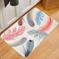 3D Light Feather Carpet Thickened Floor Mat Bedroom Bedside Carpet