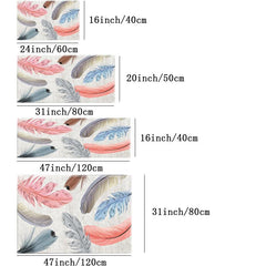 3D Light Feather Carpet Thickened Floor Mat Bedroom Bedside Carpet