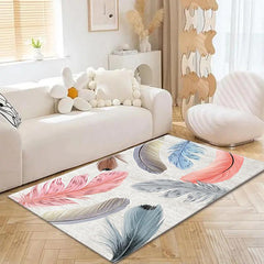 3D Light Feather Carpet Thickened Floor Mat Bedroom Bedside Carpet