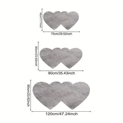 Soft Gray Faux Fur Sheepskin Rug 2'X4' Washable Plush Shag Area Rug
