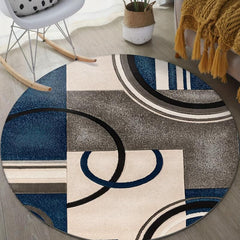 Modern Round Living Room Rug Soft and Stylish Floor Mat in 3 Sizes