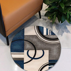 Modern Round Living Room Rug Soft and Stylish Floor Mat in 3 Sizes