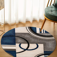 Modern Round Living Room Rug Soft and Stylish Floor Mat in 3 Sizes