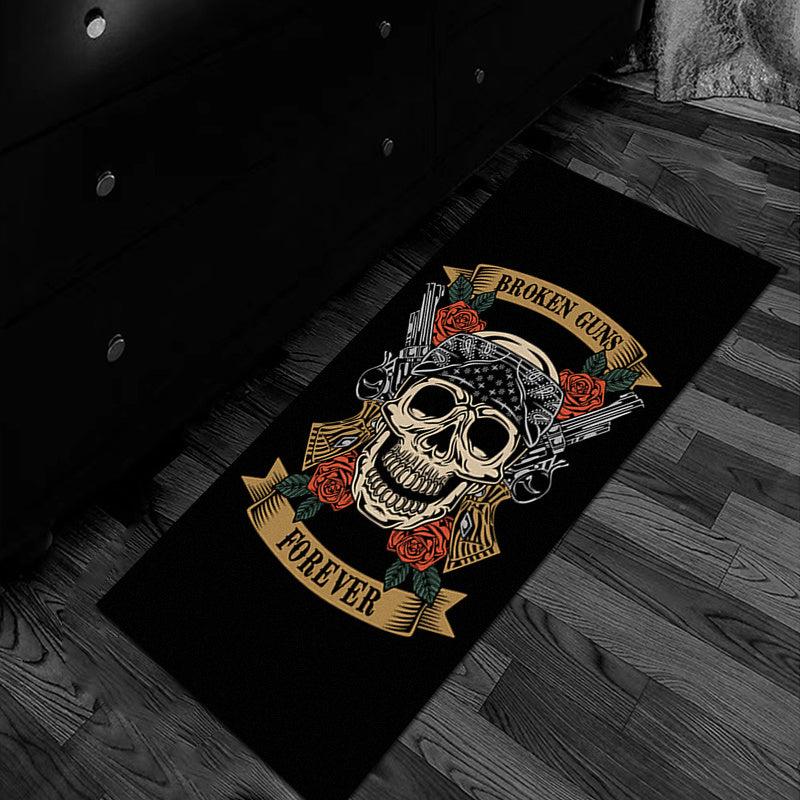 Halloween Decoration Rug Horror Home Decor Carpet Dark Skull Floor Mat