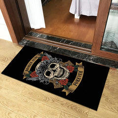 Halloween Decoration Rug Horror Home Decor Carpet Dark Skull Floor Mat