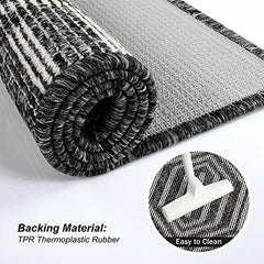 Non Slip Absorbent Geometric Pattern Rug Washable Carpet 80x50