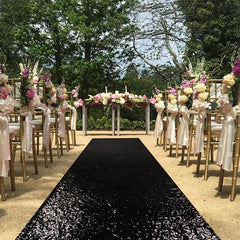 Sparkle Sequin Aisle Runner 2FTx15FT Indoor/Outdoor Wedding Aisle Runner