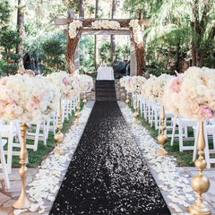 Sparkle Sequin Aisle Runner 2FTx15FT Indoor/Outdoor Wedding Aisle Runner