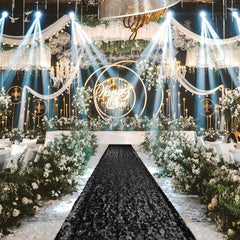 Sparkle Sequin Aisle Runner 2FTx15FT Indoor/Outdoor Wedding Aisle Runner