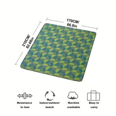 Waterproof Picnic Blanket 3-Layer Thickened Beach Blanket