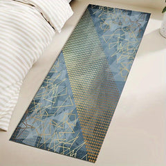 Soft Cashmere Rug Modern Abstract Carpet Geometric Pattern Non slip Floor Mat