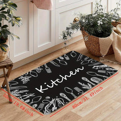 Anti Fatigue Kitchen Mat Absorbent Washable Runner Rug for Hallways and Entrance