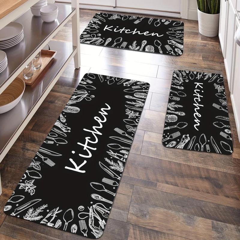 Anti Fatigue Kitchen Mat Absorbent Washable Runner Rug for Hallways and Entrance