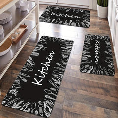 Anti Fatigue Kitchen Mat Absorbent Washable Runner Rug for Hallways and Entrance