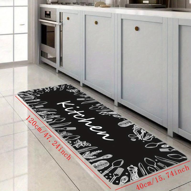Anti Fatigue Kitchen Mat Absorbent Washable Runner Rug for Hallways and Entrance