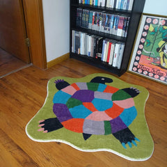 Sea Turtle Colorblock Plush Carpet - Halloween Decoration