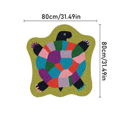 Sea Turtle Colorblock Plush Carpet - Halloween Decoration