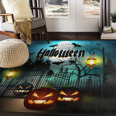 Halloween Area Rug Quick Dry Absorbent Entrance Mat Room Decor Home