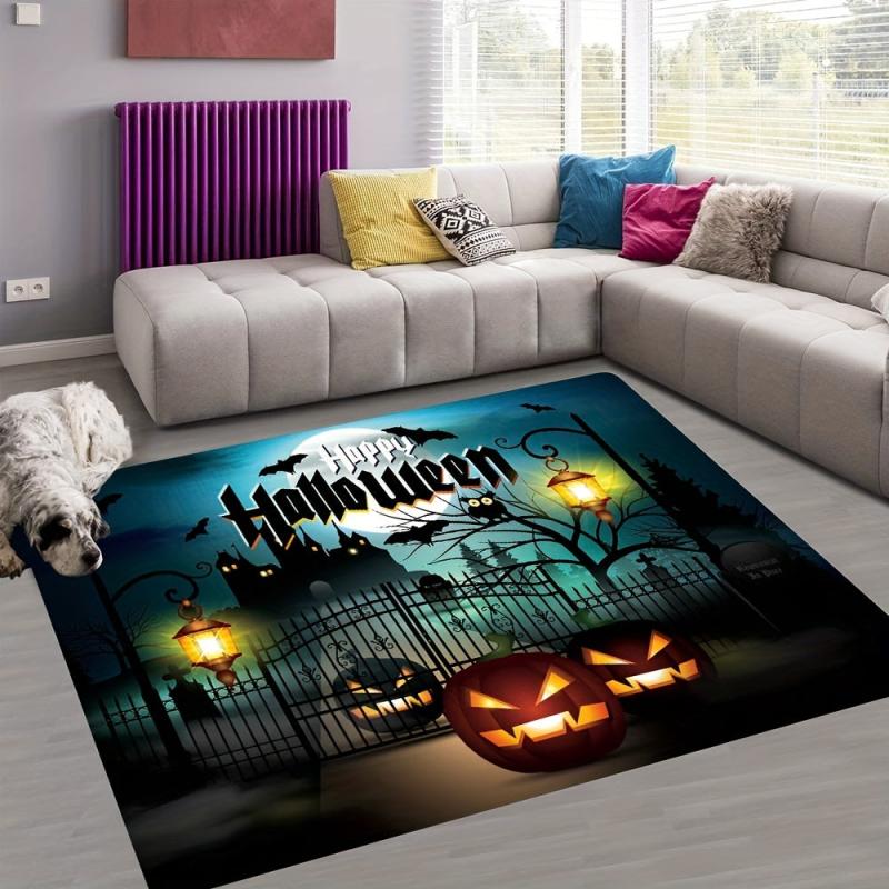 Halloween Area Rug Quick Dry Absorbent Entrance Mat Room Decor Home