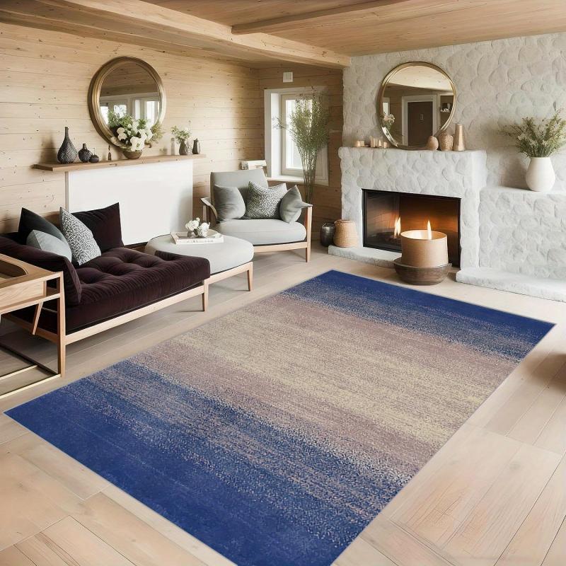 Large Soft Faux Sheepskin Floor Mat Easy to Clean Anti-skid Throw Rug