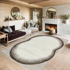 1pc Minimalist Art Carpet Floor Mat Soft Faux Sheepskin Floor Mat