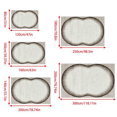 1pc Minimalist Art Carpet Floor Mat Soft Faux Sheepskin Floor Mat