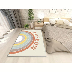 Rainbow Carpet Bedroom Office Rug Non Slip Easy to Clean Carpet Mat