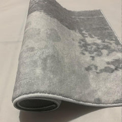 Gray Non Slip Living Room Carpet Soft and Durable Mat