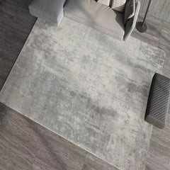 Gray Non Slip Living Room Carpet Soft and Durable Mat