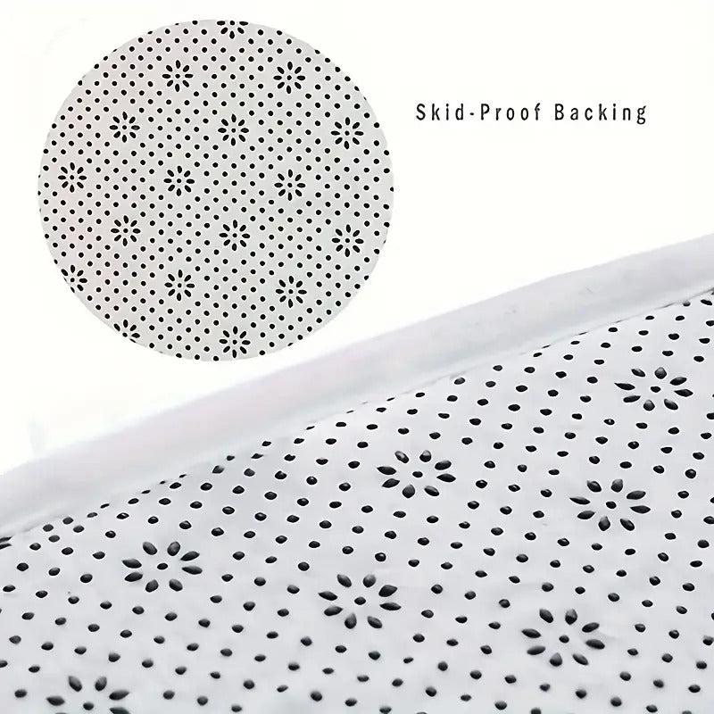 Abstract Anti Slip Kitchen Mat Polyester Carpet Absorbent Bath Mat