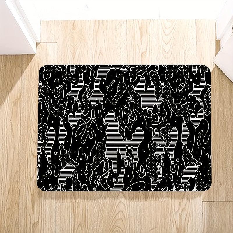 Abstract Anti Slip Kitchen Mat Polyester Carpet Absorbent Bath Mat