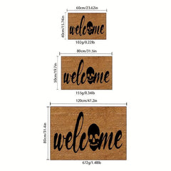Non Slip English Skull Door Mat Indoor Rug for Home Kitchen and Entrance Decor