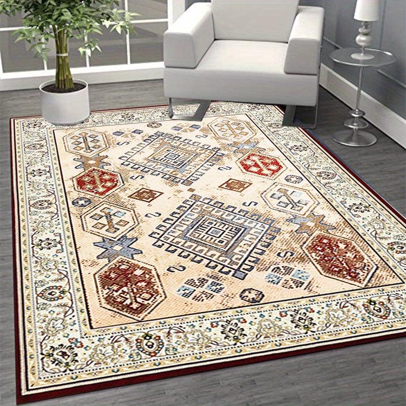 Vintage Persian Shaggy Area Rug Waterproof Non Slip