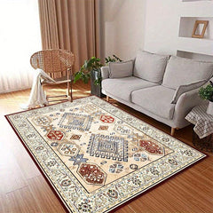 Vintage Persian Shaggy Area Rug Waterproof Non Slip