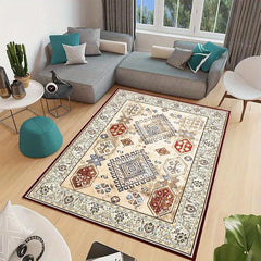 Vintage Persian Shaggy Area Rug Waterproof Non Slip