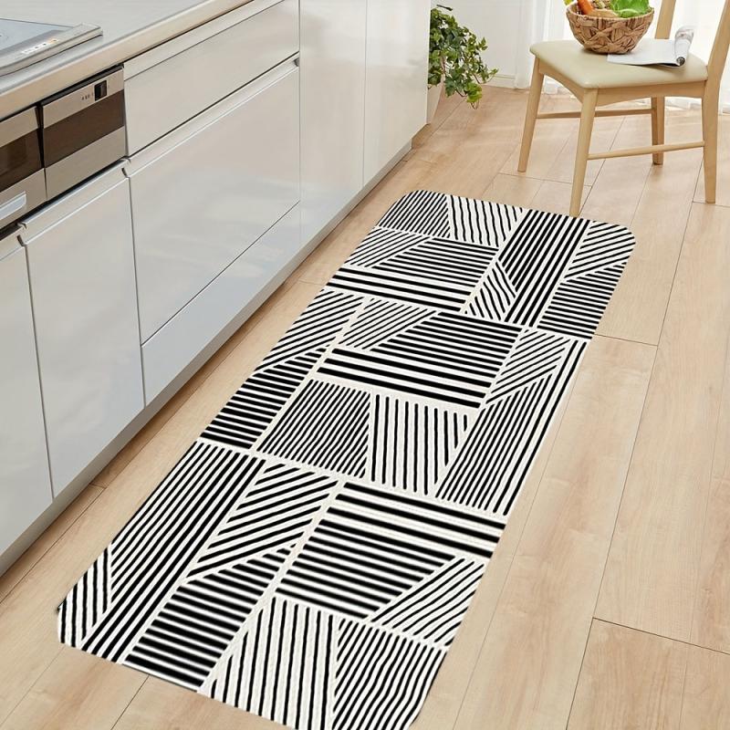 Non Slip Floral Doormat Absorbent Anti Fatigue for Kitchen Living Room Bedroom