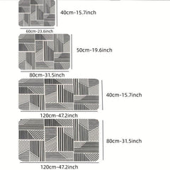 Non Slip Floral Doormat Absorbent Anti Fatigue for Kitchen Living Room Bedroom