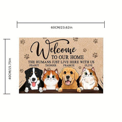 Non Slip Water Absorbent Entry Mat Soft Quick Drying Door Mat