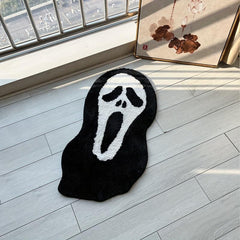 Ghostface Rug Dread Themed Man Tufting Art Rug For Bedroom