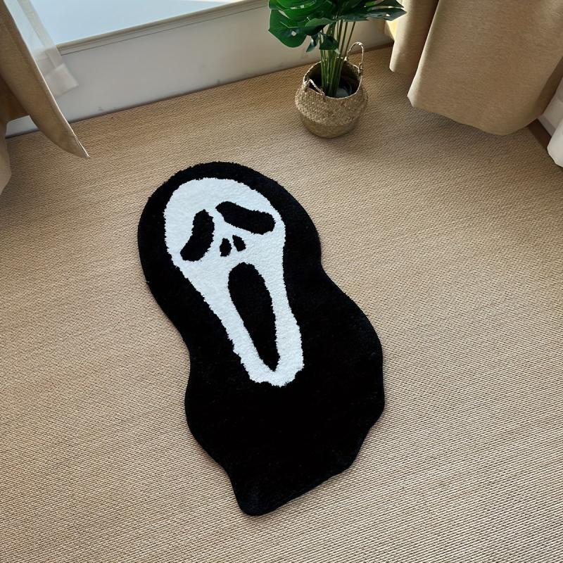 Ghostface Rug Dread Themed Man Tufting Art Rug For Bedroom