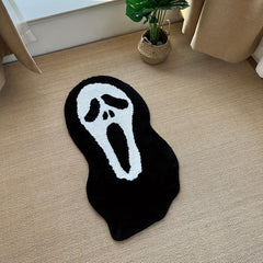 Ghostface Rug Dread Themed Man Tufting Art Rug For Bedroom