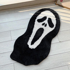 Ghostface Rug Dread Themed Man Tufting Art Rug For Bedroom